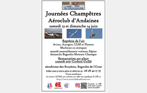 Fête champêtre &amp; aérienne à Bagnoles-de-l’Orne