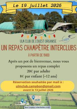 Un repas champêtre interclubs